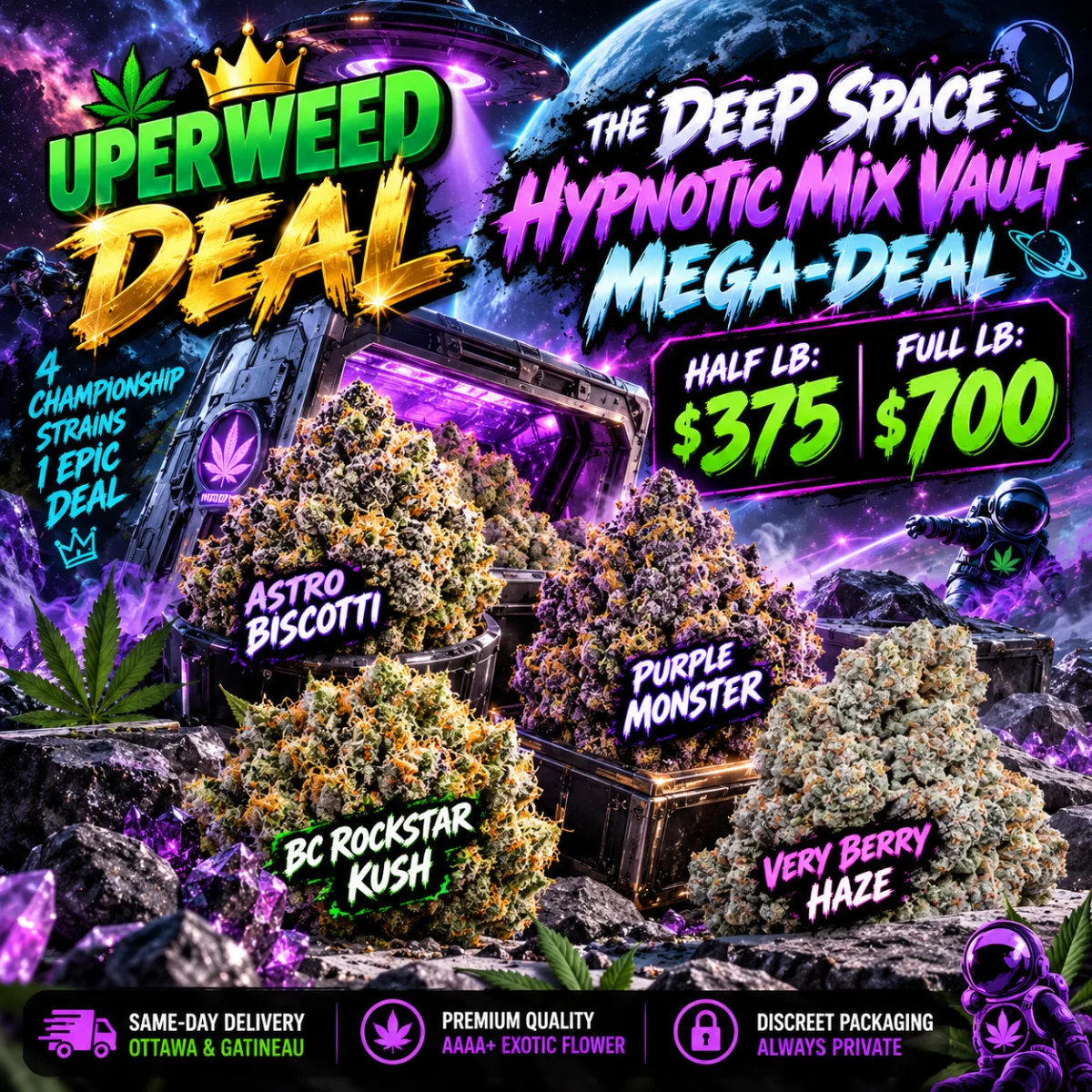 THE DEEP SPACE HYPNOTIC MIX VAULT MEGA-DEAL - Half Lb: $375 | Full Lb: $700!